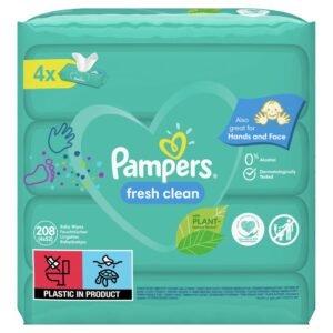 Pampers 81688043 Fresh Clean Baby Feuchttücher, weiß