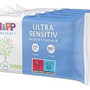 HiPP Babysanft Feuchttücher, Ultra Sensitiv, 5 x 48 Tücher