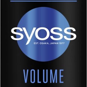 Syoss Shampoo Volume (440 ml), für feines & plattes Haar, silikonfreies Shampoo für bis zu 48 h Volumen ohne Beschweren, vegane Formel mit Violettem Reis