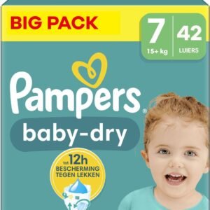 Pampers Baby-Dry Große 7, 42 Windeln, 15kg+
