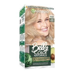 Garnier Belle Color Naturals Permanente Haarfarbe, für eine leuchtende Farbe bis zu 8 Wochen, ohne Ammoniak zu 90% natürlichen Ursprungs, sehr helles Naturblond 9.01