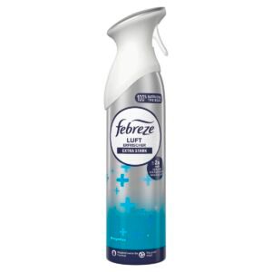 Febreze Lufterfrischer Spray Morgentau 185 ml, 2-in-1 Geruchsbekämpfung Und Frische