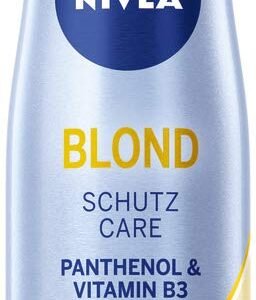 NIVEA Blonde Care Styling Spray, stärkendes Haarspray mit Panthenol & Vitamin B3, Haarlack für strahlend blondes Haar & 24h Halt (Haltestufe 4), veganes Pflegespray (250 ml)