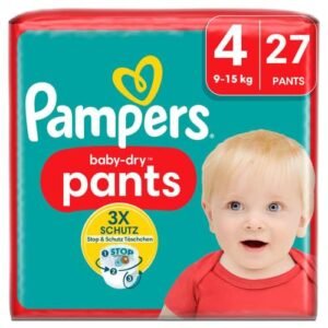 Pampers Baby-Dry Pants Große 4, 27 Windeln, 9kg-15kg (27 Stk)