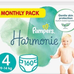 Pampers Baby Windeln Größe 4 (9-14 kg) Harmonie, 160 Stück, Alte Version