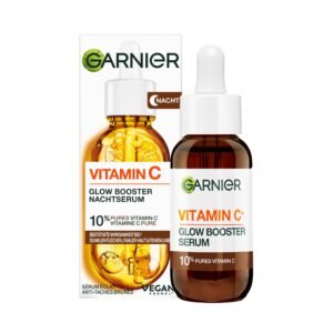 Garnier Vitamin C Nachtserum gegen dunkle Flecken, Für jede Haut, Gesichtsserum mit Niacinamid und Salicylsäure, Anti-Dark Spot Serum, SkinActive, 1 x 30 ml