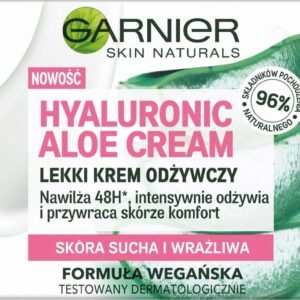 SKIN NATURALS HYALURONIC ALOE CREAM LEKKI KREM ODŻYWCZY Wachs SUCHA I WRAŻLIWA