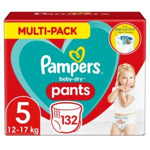 Pampers Baby Dry Pants Größe 5 Junior 11-18 kg Monatsbox, 132 Stück