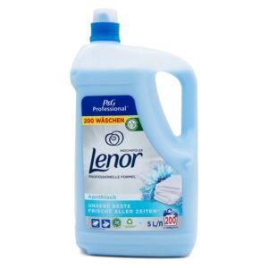 Lenor Professional Weichspüler Aprilfrisch, 600 WL,5 L, Macht Ihre Wäsche frisch und weich, Professionelle Formel für den professionellen Gebrauch, Dermatologisch getestet
