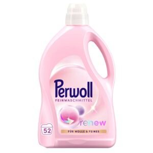 Perwoll Wolle & Feines Waschmittel (52 Waschladungen), Feinwaschmittel reinigt sanft, glättet und erneuert Fasern & verhindert Knötchen, mit Dreifach-Renew-Technologie