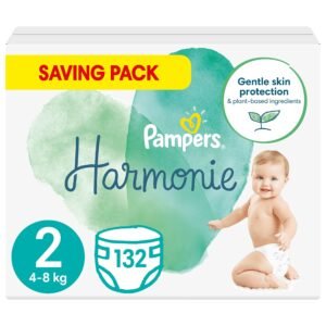 Pampers Baby Windeln Größe 2 (4-8 kg) Harmonie, 132 Stück, Alte Version