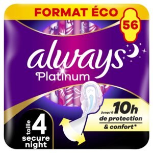 Always Damenbinden mit Flügeln, 56 Stück, Secure Night