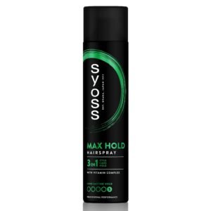 Syoss Max Fixacion Haarspray für Damen, hohe Widerstandsfähigkeit, 300 ml