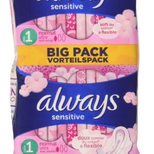 Always Sensitive Normal Always Ultra Damenbinden mit Flügeln, 24 Stück