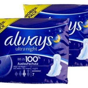 Always Ultra Night Binden mit Flügeln