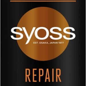 Syoss Shampoo Repair (440 ml), Haarshampoo für trockenes und geschädigtes Haar, Hair Repair Shampoo beugt Haarschäden vor, Formel mit Amino-Komplex & Wakame-Alge