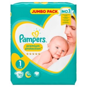 PAMPERS (Alte Version), Taille 1 - 2 a 5 kg - 72 couches