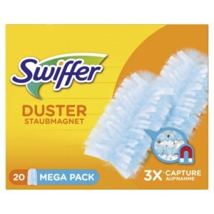 Swiffer Staubmagnet Trap & Lock Nachfüllpackung x20, Nehmen 3x Mehr Staub Und Haare Auf Als Ein Herkömmlicher Staubmagnet Und Schließen Ihn Ein