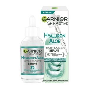 Garnier Feuchtigkeitsspendendes Serum für ein straffes und strahlendes Hautbild, Mit beruhigender Aloe Vera und Hyaluronsäure, Skin Active, 30 ml