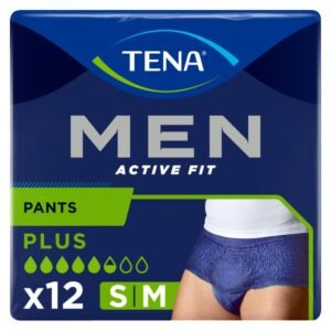 Tena - Tena Herren Active Fit (Größe S/M) Plus Pants - 12 Stück