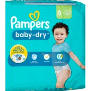 Pampers Windeln T6 Windeln, 34 Stück