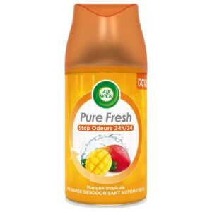Air Wick Lufterfrischer für Zuhause, Nachfüllpackung, Freshmatic Mango Tropische Mango, 250 ml, 3 Stück