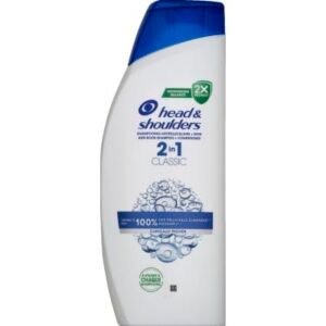 Head & Shoulders Classic 2 in 1 Anti-Schuppen-Shampoo, 625 ml, bis zu 100% der Schuppen entfernt, klinisch erwiesen, für alle Haartypen, tägliche Anwendung, erfrischend