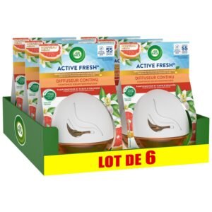 AIRWICK 6 Stück Continu Active Fresh Grapefruit Diffuser Flasche mit 75 ml