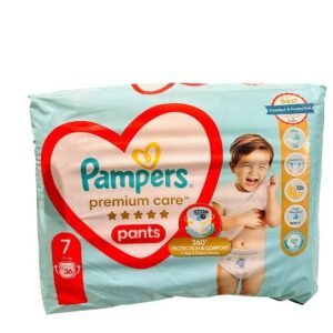 Pampers Pants Windel Größe 7 (17+ kg), Premium Care, 36 Stück, Passform 360°, Ultra-Schaumstoff für Komfort und besten Schutz
