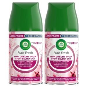 Air Wick Freshmatic Pure Fresh Kirschblüten & Orchidee Nachfüller 2er Pack (2 x 250 ml)