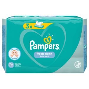 Pampers Fresh Clean 81688041 Baby-Feuchttücher, 3x52 Stück
