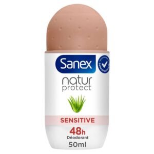 SANEX - Natur-Deodorant mit Aloe Vera, Bio, für empfindliche Haut, 48-Stunden-Schutz, 50 ml