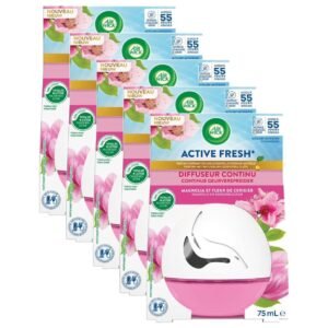 Air Wick Continus Active Fresh Magnolia Diffusor, 75 ml, 5 Stück
