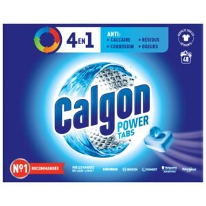 Calgon 4-in-1 Antikalk, schützt vor Kalk und hält Ihre Waschmaschine sauber - 48 Tabs