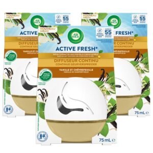 Air Wick 3 x Continus Active Fresh Duftspender Vanille - Flasche mit 75 ml